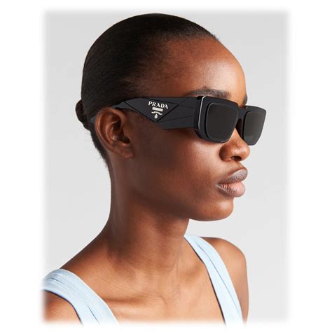 transparent grey prada sunglasses|prada symbole rectangular sunglasses.